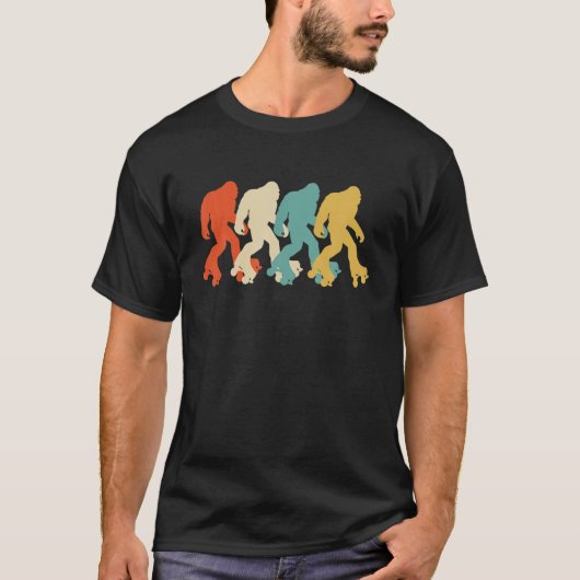 Funny Retro Llama Roller Schaats Derby 70S 80S T-shirt (Voorkant)