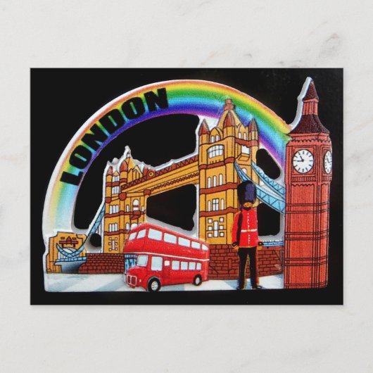Funny Retro  London England Briefkaart (Voorkant)