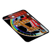 Funny Retro  London England Magneet (Rechterzijde)