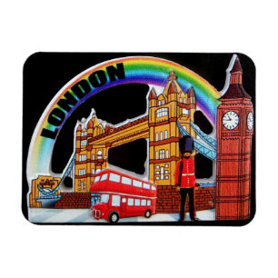 Funny Retro  London England Magneet