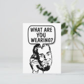 FUNNY RETRO MAN 'TALKING DIRTY'-BRIEFKAART BRIEFKAART (Staand voorkant)