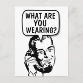 FUNNY RETRO MAN 'TALKING DIRTY'-BRIEFKAART BRIEFKAART (Voorkant)