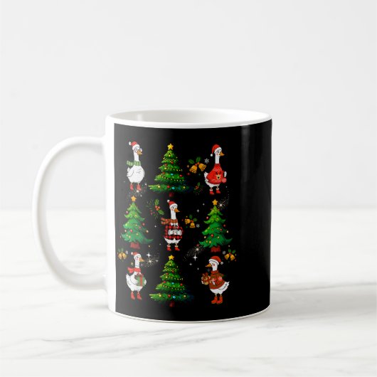 Funny Retro Merry Goosemas Christmas Silly Goose X Koffiemok (Links)