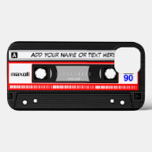 Funny Retro Music Cassettebandje Patroon Case-Mate iPhone Case (Achterkant (horizontaal))