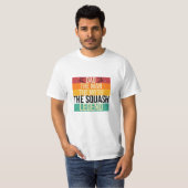 Funny Retro Pa de Squash Legend Vaderdag T-shirt (Voorkant volledig)