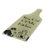 Funny Retro PADDLE Glass Decour Cutting Board Snijplank (Hoek)