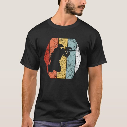 Funny Retro  Paintball 80s Style T-shirt (Voorkant)