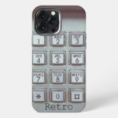 Funny Retro Payphone iPhone Hoesje (Achterkant)