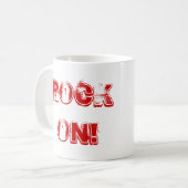 FUNNY RETRO PET ROCK CONCERT 1970'S ROCK ON! KOFFIEMOK (Voorkant links)