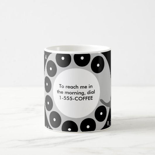 Funny Retro Phone Coffee Mok (Center)