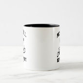 Funny Retro Pickleball Athletic Department Custom Tweekleurige Koffiemok (Center)