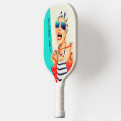 Funny Retro Pickleball Queen Dames Paddle (Links)