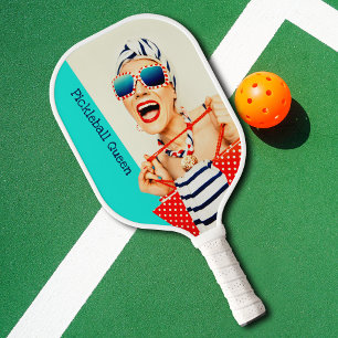 Funny Retro Pickleball Queen Dames Paddle