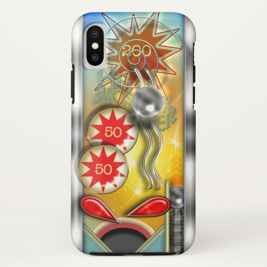 Funny Retro Pinball Machine Case-Mate iPhone Case (Achterkant)