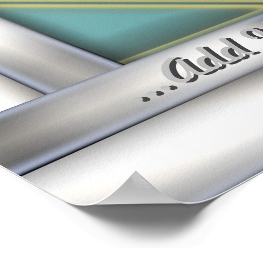 Funny Retro Pinball Machine, gepersonaliseerd Poster (Hoek)