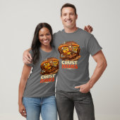 Funny Retro Pizza Therapie T-Shirt met korstproble (Unisex)