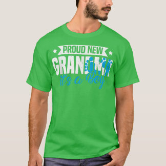 Funny Retro Proud New Grandma... het is een man di T-shirt