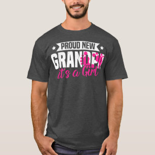 Funny Retro Proud New Grandpa Het is een meisje-ma T-shirt