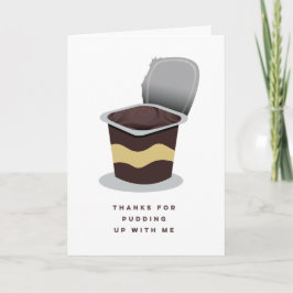 Funny Retro Pudding Teacher Wenskaart Kaart