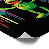 Funny Retro Rainbow Frog Connection The Lovers The Poster (Hoek)
