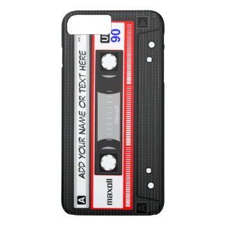 Funny Retro Red Music Cassettebandje Patroon Case-Mate iPhone Case