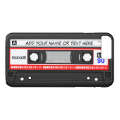 Funny Retro Red Music Cassettebandje Patroon Case-Mate iPhone Case (Achterkant (Horizontaal))