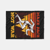 Funny Retro Runner Running Quote Gift - Make Pace  Fleece Deken (Voorkant (Horizontaal))