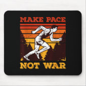 Funny Retro Runner Running Quote Gift - Make Pace  Muismat (Voorkant)