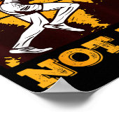 Funny Retro Runner Running Quote Gift - Make Pace Poster (Hoek)