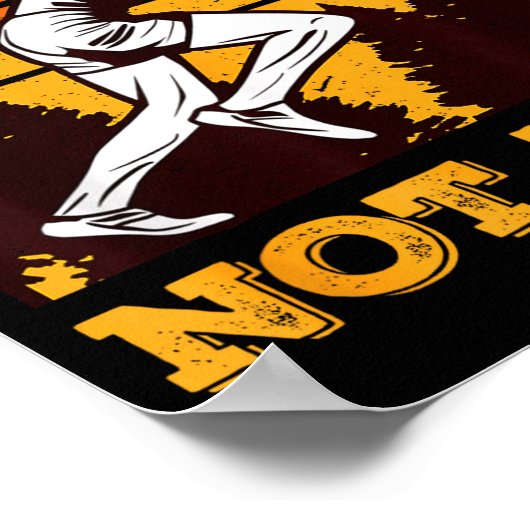 Funny Retro Runner Running Quote Gift - Make Pace  Poster (Hoek)