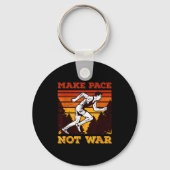 Funny Retro Runner Running Quote Gift - Make Pace Sleutelhanger (Voorkant)