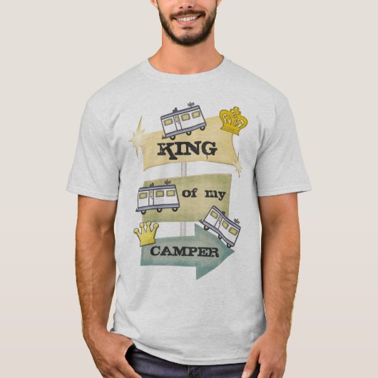 Funny Retro RV Camper/Trailer T-Shirt (Voorkant)