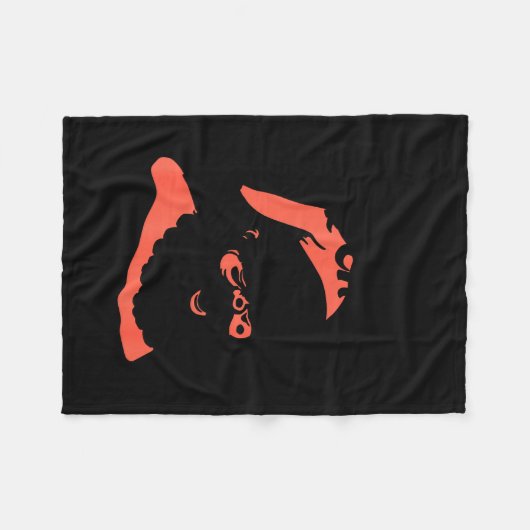 Funny Retro Santa Let's See Some Big Nick Energy C Fleece Deken (Voorkant (Horizontaal))