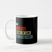 Funny Retro Sarcastic Quotes Design Over 40's Humo Koffiemok (Links)