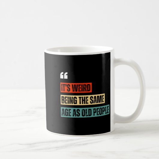 Funny Retro Sarcastic Quotes Design Over 40's Humo Koffiemok (Rechts)