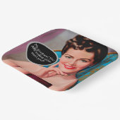 Funny Retro Sarcastic Woman Birthday Papieren Bordje (Gebogen)