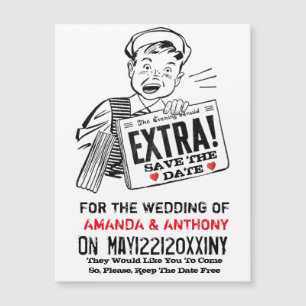 Funny retro save the date