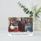 Funny Retro Scene Briefkaart (Staand voorkant)