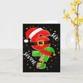 Funny Retro Six Seven Christmas 67 Xmas  Kaart (Gele Bloem)