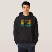 Funny retro snowmobile winter sled ride hoodie (Voorkant volledig)