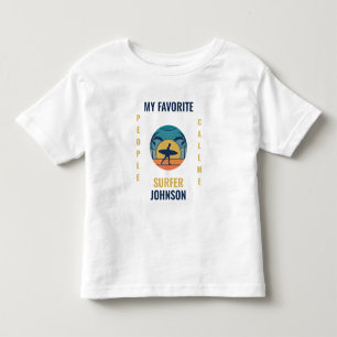 Funny retro strand surfsms citeren sjabloon kinder shirts