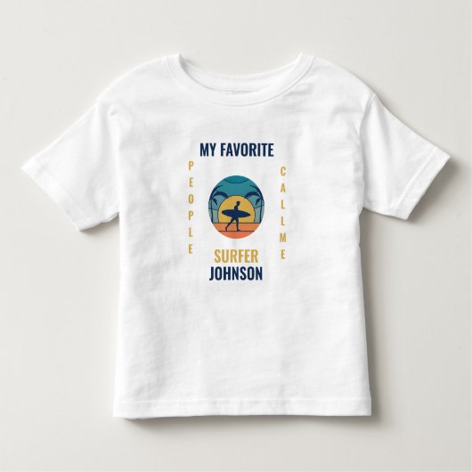 Funny retro strand surfsms citeren sjabloon kinder shirts (Voorkant)