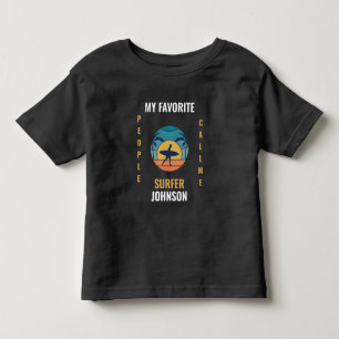 Funny retro strand surftekst citaat sjabloon todd kinder shirts