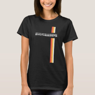 Funny Retro Synthesizer Synth Keyboard Collector M T-shirt