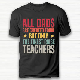 Funny Retro  Teacher Dad Pensioen Zwart T-shirt