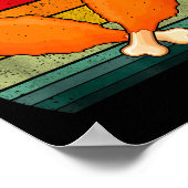 Funny Retro Turkey Day Leg It's Leg Day Thanksgivi Poster (Hoek)