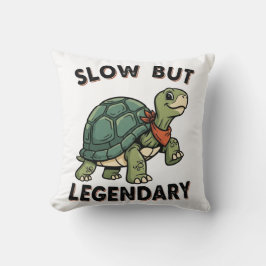 Funny Retro Turtle Square Throw Pillow Kussen