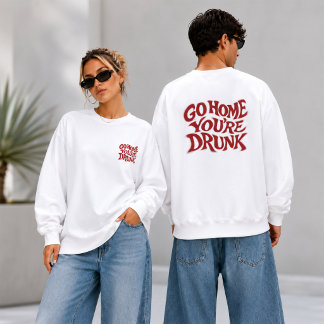 Funny Retro Typografische Kunst T-shirt Truien