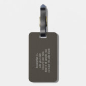 Funny Retro Vinyl Record Bagagelabel (Achterkant verticaal)