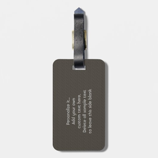 Funny Retro Vinyl Record Bagagelabel (Achterkant verticaal)